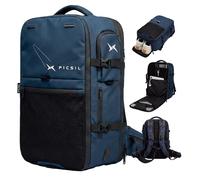 PICSIL Horizon - Sac à dos cabine extensible 26L-33L (47x29x18,5 cm), Backpack modulaire, imperméable, compartiment ordinateur 15/15,6'' et rangement chaussures - Moss