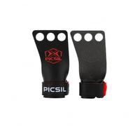PICSIL RX Grips - Fibre de Carbone - Performance avec Magnésie | Double couche de carbone ultra-légère. Adhérence maximale avec magnésie. Idéal pour Cross Training, WOD et Gymnastique.