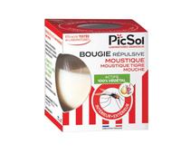 PicSol Bougie Répulsive Mouches Moustiques Actifs 100% Végétal