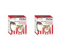 PicSol Bougie Répulsive Mouches Moustiques Actifs 100% Végétal (Lot de 2)