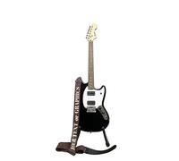 Pictogogo Sangle de Guitare Personnalisée - Pour Guitare Électrique, Basse ou Classique - Texte ou Graphique au Choix, Similicuir Végan, Fabrication UE, Porte-Plectre - Sangle Imprimée (Brun)