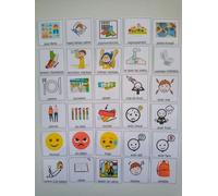 Pictogramme pour classeur de Communication Type pecs makaton TSA autiste autisme Aesh AVS école Handicap Maternelle