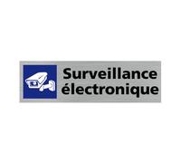 Pictogramme SURVEILLANCE ELECTRONIQUE Q0252 - Adhésif aspect aluminium brossé Adhésif Aspect Aluminium Brossé