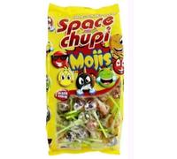 Pictolin Space Chupi Moji Sucettes en Forme d'Émojis, Boîte de 200 Unités (2 x 100), Idéal pour Fêtes d'Enfants
