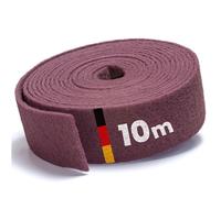 PICTORIS Intissé abrasif - Fabriqué en Allemagne - 10 m x 100 mm - Grain 280 - Extrêmement durable grâce à une imprégnation unique - Tampon de ponçage pour bois, métal, acier inoxydable, etc.