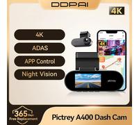 Pictrey A400 4K Dash Cam intégré ADAS Wi-Fi Dash caméra de voiture avec 1.9 ''IPS écran Support Parking Monito Vision nocturne voiture DVR