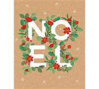 PICTURA-Carte double de Noël Pictura Kraft work - 12 x 15 cm