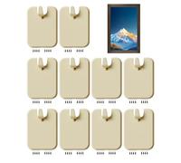 Picture Frame Hangers, Wall Painting Hooks, 2.6x2.01 Inches Compact Heavy Duty Design Adhesive Mounting Hardware with Strong Hold for Photos, Artwork, Dorm, Apartment, Home, Drywall Use