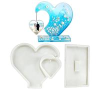 Picture Frame Mold - Heart Shape Resin Casting, DIY Craft Mould
