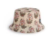 Picture Organic Clothing - Bob à motifs réversible en coton biologique - Okori 2In1 Bucket Hat Pistil Print en Coton - Taille S\/M - Beige Beige S\/M