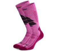 Picture Organic Clothing - Chaussettes de ski en laine de mérinos - Wooling Ski Socks Bright Magenta en Laine - Taille 40-43 - Rose Rose 40-43