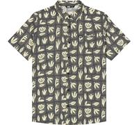Picture Organic Clothing - Chemise en polyester recyclé - Klivox Printed Shirts Cedar Leaf Print pour Homme - Taille M - Kaki Kaki M
