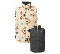 Picture Organic Clothing - Doudoune sans manche imperméable et réversible - Russello Vest Black - Taille L - Noir Noir L