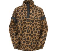 Picture Organic Clothing - Polaire à imprimé demi-boutonnée - Velora Printed 1/4 Fleece Wild Spot Print pour Femme - Taille S - Marron Marron S