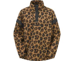 Picture Organic Clothing - Polaire à imprimé demi-boutonnée - Velora Printed 1/4 Fleece Wild Spot Print pour Femme - Taille S - Marron Marron S