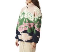 Picture Organic Clothing - Polaire zippée à col montant - Nyss Zip Fleece Cloudy Landscape W pour Femme - Taille M - Rose Rose M