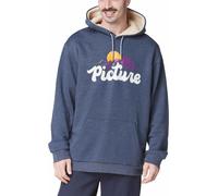 Picture Organic Clothing - Sweat à capuche coton biologique - Julka Plush Hoodie Dark Blue Melange pour Homme - Taille M - Bleu Bleu M