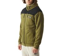 Picture Organic Clothing - Sweat à capuche en coton biologique - Basement Plush Zip Hoodie Tobacco pour Homme - Taille XXL - Kaki Kaki XXL