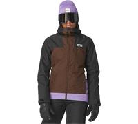 Picture Organic Clothing - Veste de ski imper-respirante - Seakrest Jkt Black Chicory Paisley Purple Black pour Femme - Taille S - Marron Marron S