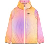 Picture Organic Clothing - Veste en polyester recyclé - Scale Printed Jacket W Gradient Print pour Femme - Taille XS - Orange Orange XS