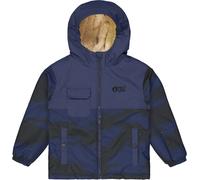 Picture Organic Clothing - Veste imper-respirante - Snowy Printed Jkt Retro Fusion Print - Taille Enfant 4 ans - Bleu Bleu 4 ans