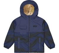Picture Organic Clothing - Veste imper-respirante - Snowy Printed Jkt Retro Fusion Print - Taille Enfant 5 ans - Bleu Bleu 5 ans
