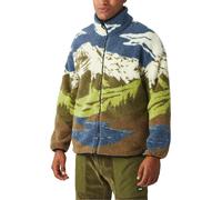 Picture Organic Clothing - Veste polaire - Hafdals Fleece Cloudy Landscape Sherpa pour Homme - Taille S - Marron Marron S