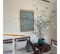 Picture Rail Hanging System Living Room Wall Decor Art Hanging Rail, Antique Bronze Mirror Hanger Hardware, Suspendre des Photos de peintures Picture Picture, Picture Wire Proc (1,4 m / 4,6 Pieds)