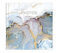 Picture This Album photo à motif marbre gris et doré pouvant contenir 200 photos de 15,2 x 10,2 cm, multicolore (7591)