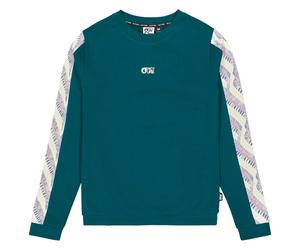 Picture - Women's Blayr Printed Crew - Pull - XS - deep water / birdiplum