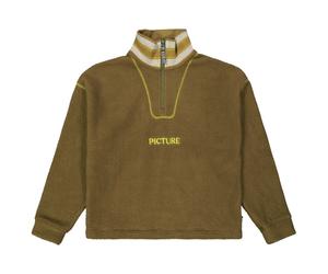 Picture - Women's Cylla Crop 1/4 Fleece - Pull polaire - L - tobacco