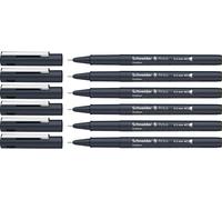 Pictus Black Fine Marker Pens 0.2mm Line Thickness (Pack Of 6)