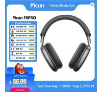 Picun F8 Pro ANC casque sans fil suivi de la tête Audio spatial 3D-52dB ANC HIFI Bluetooth casque ENC HD micro application à faible latence Khaki