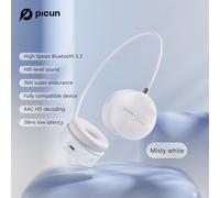 Picun-Téléphone de sauna sans fil i30,stéréo Hi-Fi,casque Bluetooth 5.3 léger avec microphone,36 heures de lecture pour téléphone,PC,voyage - Type White Headphone