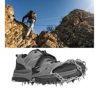 Picysa 1 Paire de Pinces à Glace Antidérapantes Universelles à 19 Dents, Poignées de Chaussures, Crampons Stollen pour la Randonnée (Gris)