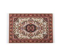 Picysa 12 Tapis Miniatures de Maison de Poupée, Tapis Exquis Unique, Fil de Soie Doux, Salon de Maison de Poupée, Décoration de Chambre à Coucher, passionné Significatif (corolle)