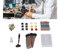 Picysa Assortiment de Kits de Composants électroniques Mega, Kit électronique de Démarrage, Composant de Développement D'assortiment Amusant avec Planche à Pain de 400 Trous pour R3