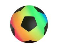 Picysa Ballon de Terrain de Jeu en PVC de Football Arc-en-Ciel, Balle de Frappe Durable de 9 Pouces pour S'amuser en Plein Air au Parc, à la Plage et à la Cour pour Les Enfants (Couleurs Arc-en-Ciel)