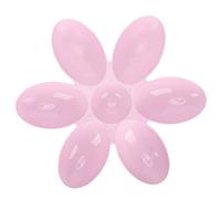 Picysa Bol d'alimentation pour Chat avec Un Design de Pétale Unique pour Une Alimentation et Une Classification Faciles, fabriqué en Plastique Durable de qualité Alimentaire 16,3 X 16,3 Pouces (Rose)