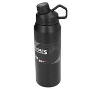 Picysa Bouteille D'eau Isolée en Acier Inoxydable de qualité Supérieure de 1000 Ml pour les Activités de Plein Air, pour les Amis et la Famille, Matériau en Acier Inoxydable 304 (Noir)
