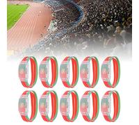 Picysa Bracelets en Silicone Noir - Bracelets LED Couleur Drapeau National, Bracelet d'éclairage pour Les Fans de Football Football Party Événements Sportifs Fournitures Portugal