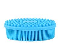 Picysa Brosse de Bain en Silicone pour bébé, Outil de Massage Sensoriel Doux pour Améliorer la Concentration et le Développement de L'intelligence, 12 Cm en Rouge Rose (Bleue)