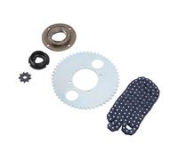 Picysa Chaîne de Pignon D'entraînement Kit de Pignon de Chaîne T8F D'entraînement en Acier à 116 Maillons avec Roue sans Dents Connecteur de Plateau 54T Ensemble de Tournage de 10T pour Bricolage