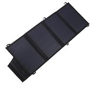 Picysa Chargeur Solaire 22W, Batterie Externe Portable et Pliable avec Deux Ports USB pour Le Camping et la Randonnée en Plein Air