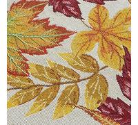 Picysa Chemin de Table d'automne au Design Rustique en Feuille D'érable, adapté à la Salle à Manger, Décor de Vacances, en Fiber de Polyester 33x180cm (Une #07)