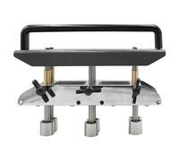 Picysa Cintreuse à rouleaux à 3 stations, outil de pliage de tôle, machine de pliage de plaques métalliques, 0 à 90 degrés, 13 à 130 mm, avec roulettes en acier haute vitesse pour gouttières