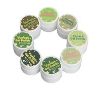 Picysa Colle pour Vernis à Ongles Vert, Gel de Manucure Portable à Paillettes, Longue Durée, pour Salon de beauté, Petite Forêt