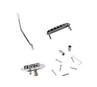 Picysa Cordier de Pont de Guitare électrique, Kit de Remplacement en Métal Robuste pour Guitaristes de Jazz, Taille 10,5 Cm, Installation Facile avec Raccords
