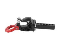 Picysa Crochet de Remorque D'attelage en Métal RC Haute Résistance, pour Expérience de Conduite Réaliste sur Chenilles SCX10 RC (Rouge)