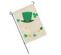 Picysa Drapeau de Jardin de la Saint-Patrick, Drapeau Décoratif Double Face Exquis pour Bienvenue en Extérieur, adapté au Jardin et à la Pelouse, Polyester 100D, 1 unité (S09)